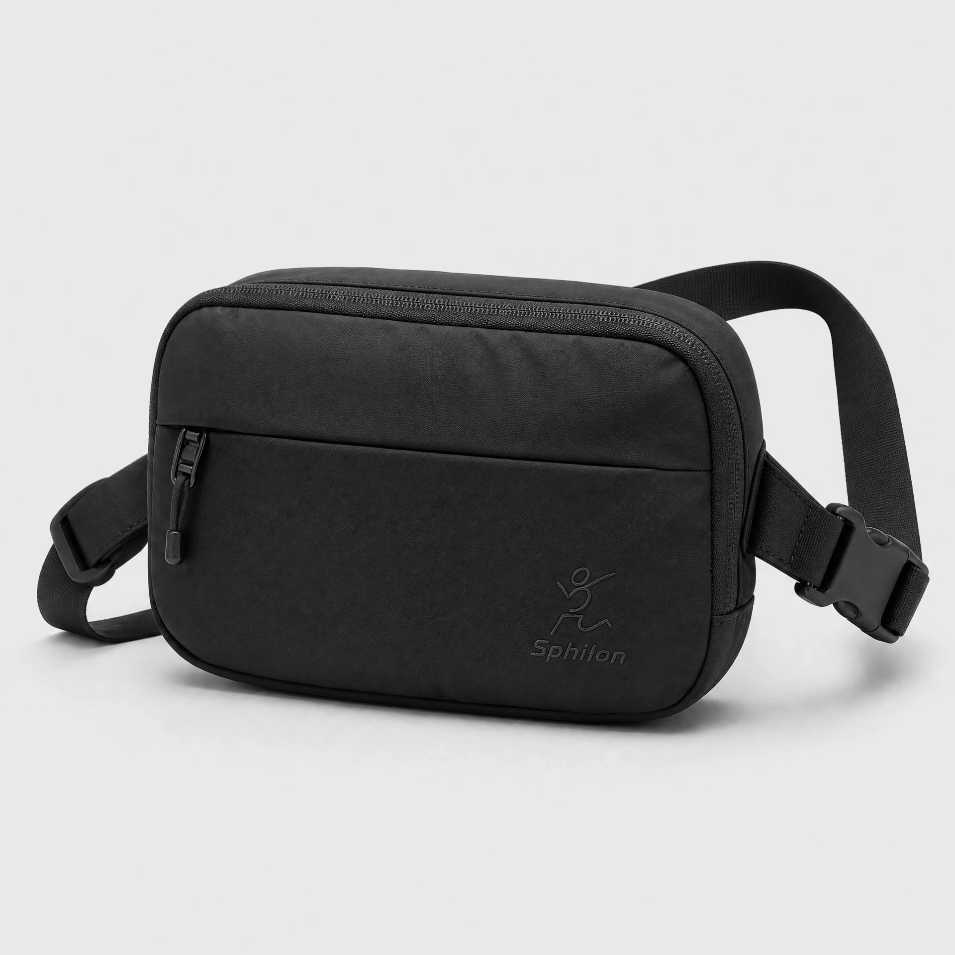 Crossbody Belt Bag — Nylon, recycled synthetic or coated textile