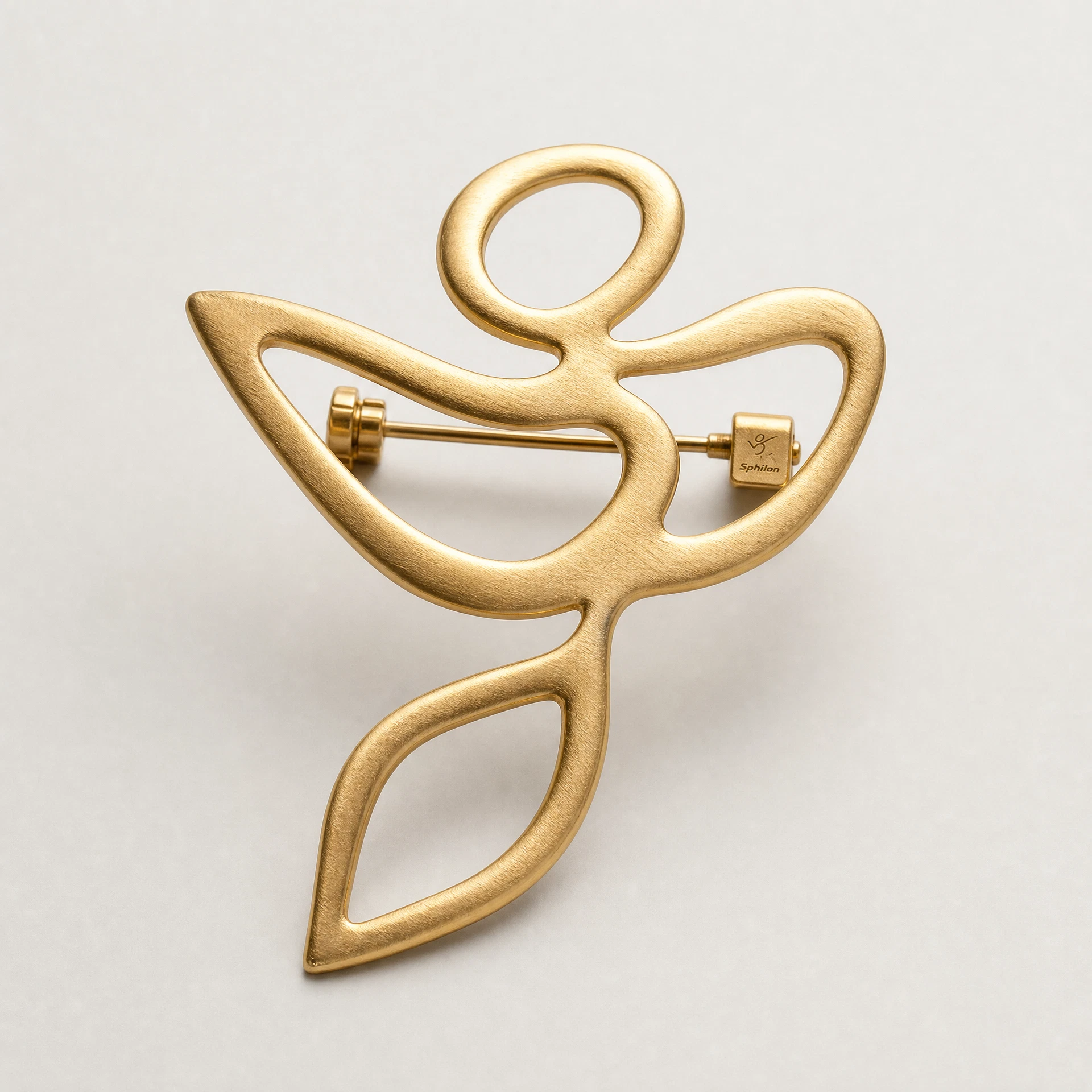 Statement Brooch — Lightweight alloy or resin