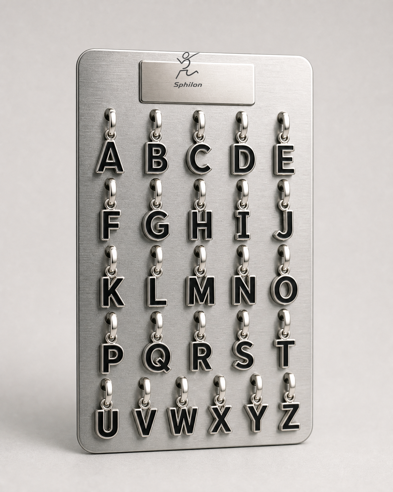 Alphabet Charm Set — Alloy or stainless-steel option