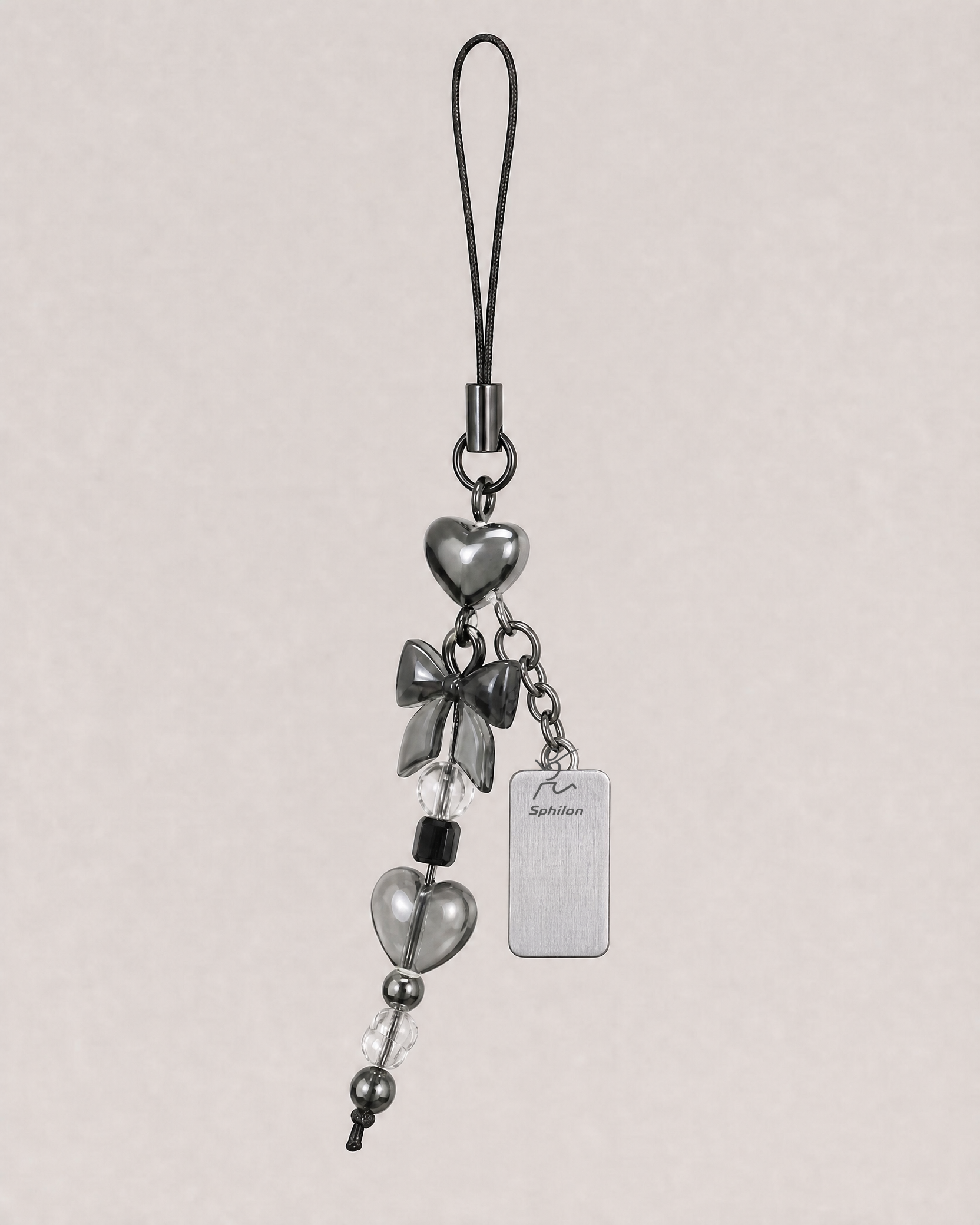 Modular Phone Charm — Textile cord and resin or metal details