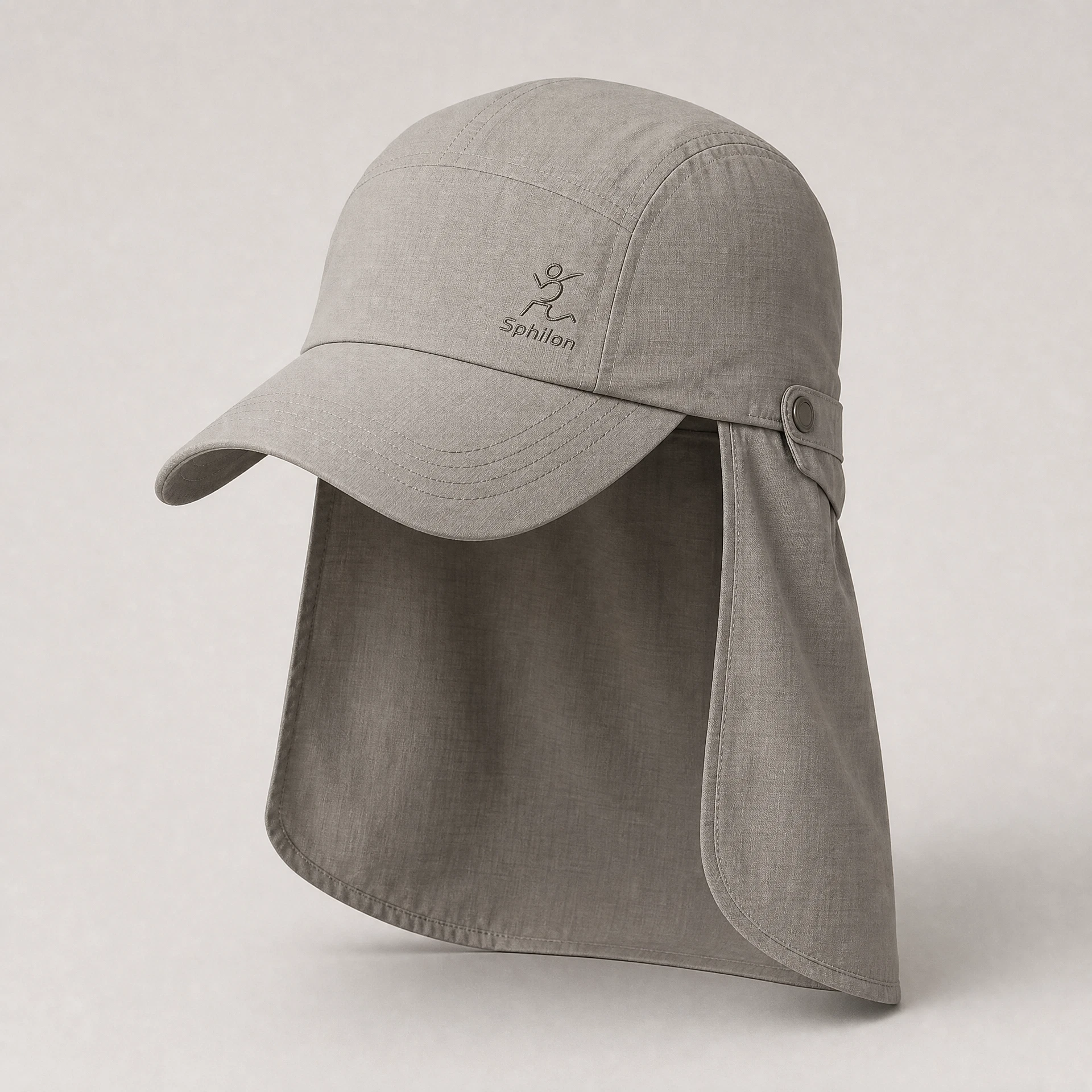 Sun Cape Cap — Lightweight woven textile