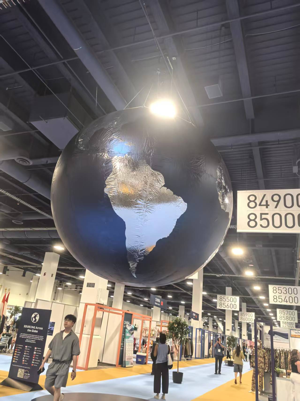 SOURCING by Informa installation at the Las Vegas show
