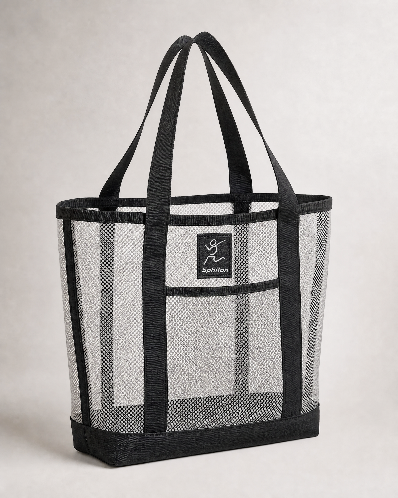 Mesh Beach Tote — Mesh and woven textile