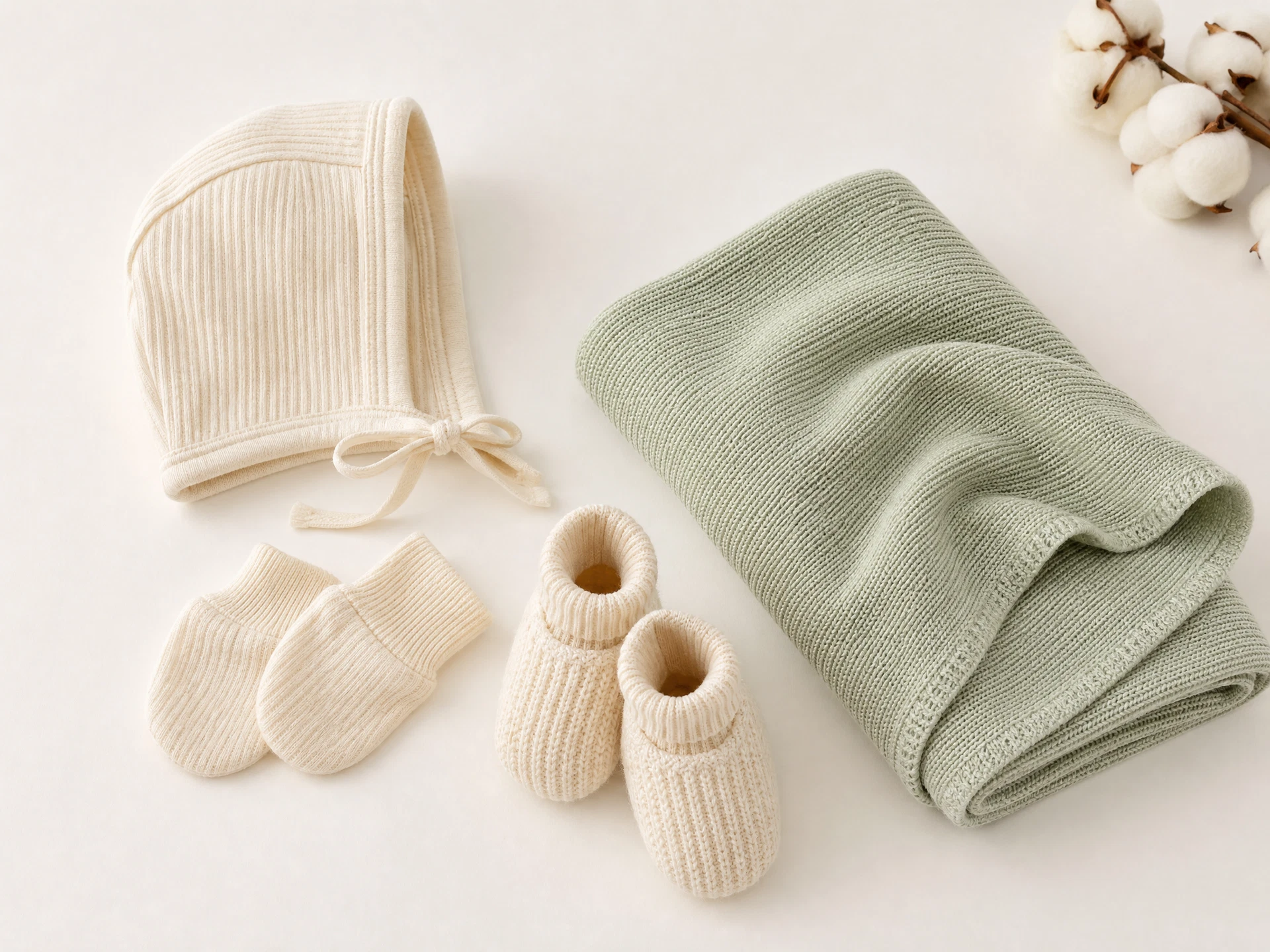 Organic Baby Accessories Gift Set